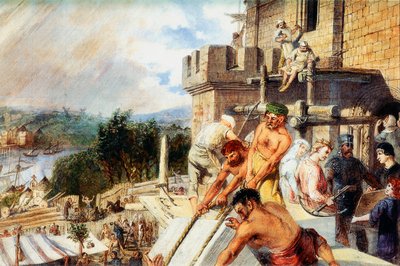 The Building of the New Castle by William Bell Scott